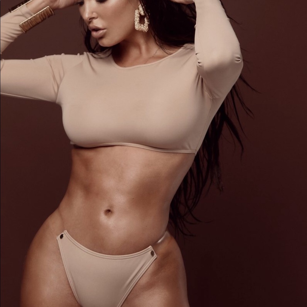 NWT WHITE LUCITE BIKINI